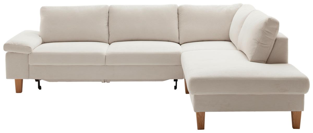 Wohnlandschaft Corvara Weiß - Weiß, KONVENTIONELL, Holz/Holzwerkstoff (286/86/220cm) - Premium Living