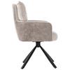 STOL MED ARMSTÖD SOPHIE - beige/svart, Modern, metall/textil (60/93/67cm) - Premium Living