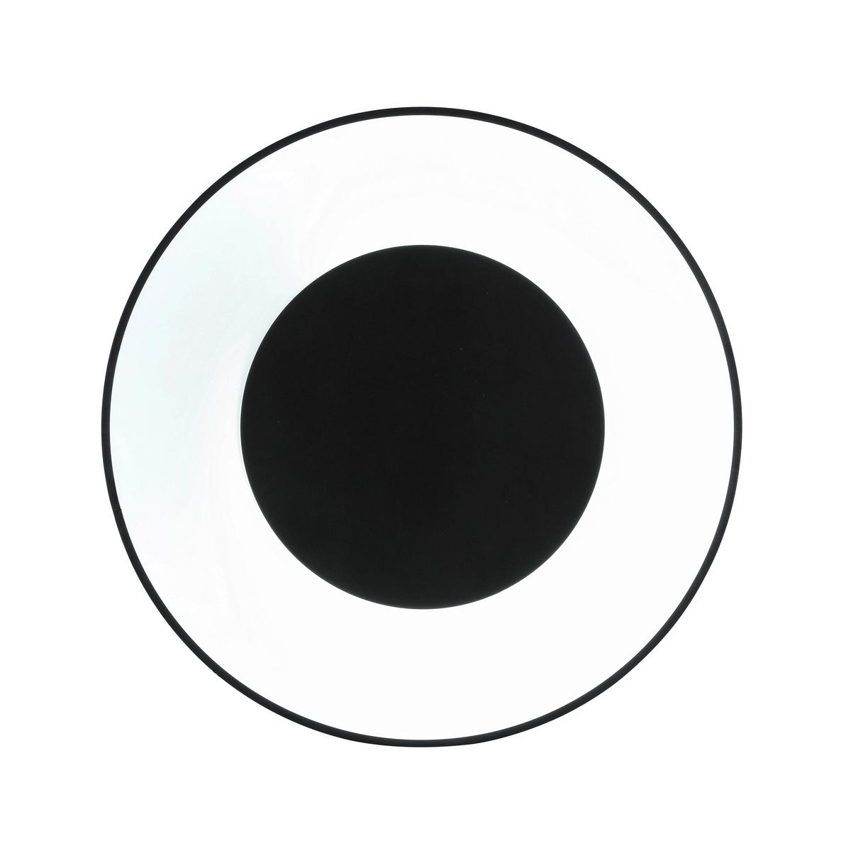 LED-Deckenleuchte Jumpo Schwarz/Weiß max. 48 Watt - Weiss/Schwarz, Modern, Kunststoff/Metall (70/7cm) - Mömax