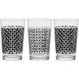Gläserset Shiva in Schwarz aus Glas - Klar/Schwarz, Glas (6,9/11cm) - MÖMAX modern living