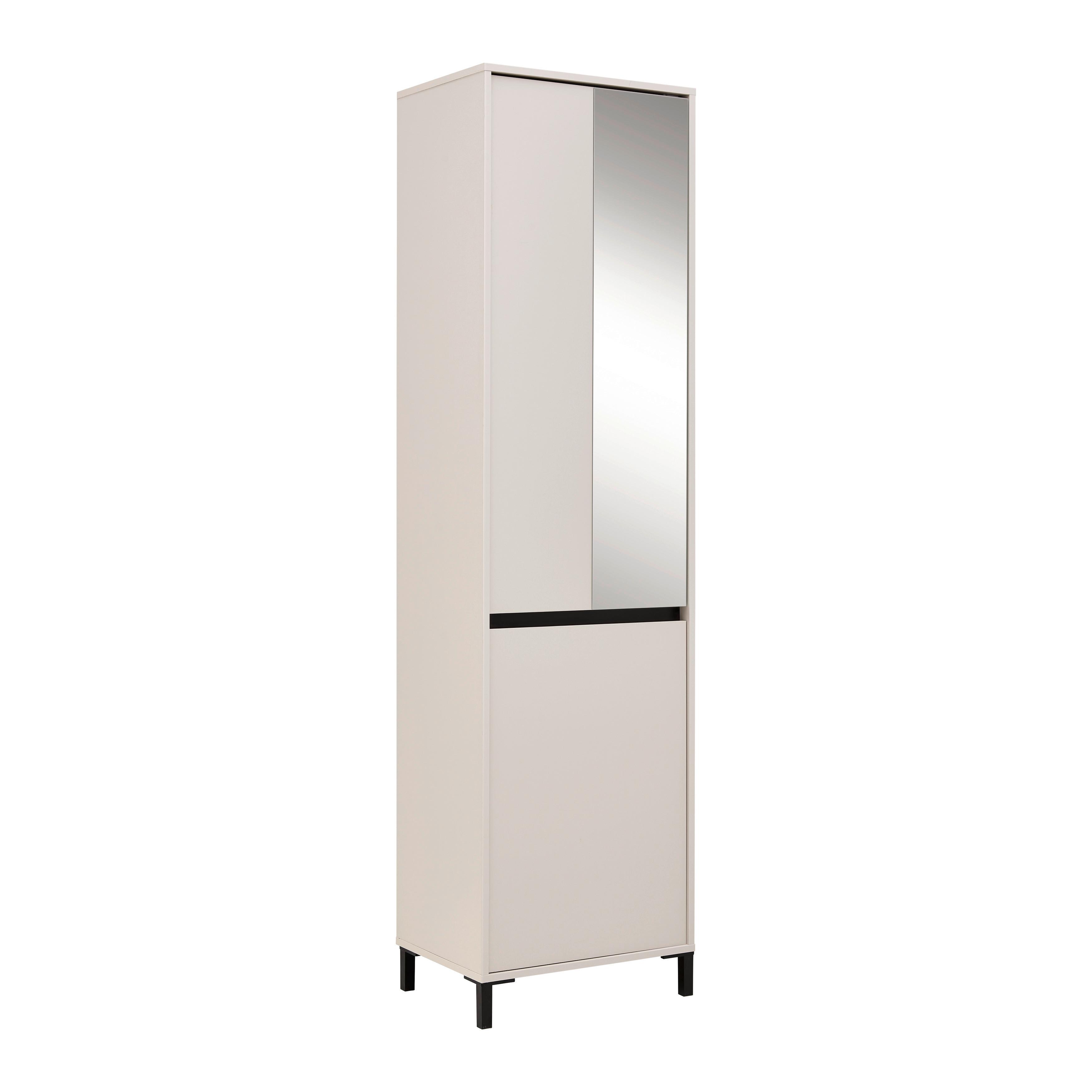 Garderobenschrank Arran Kaschmir - Kaschmir, Modern, Holzwerkstoff (55/206/40cm) - Mömax