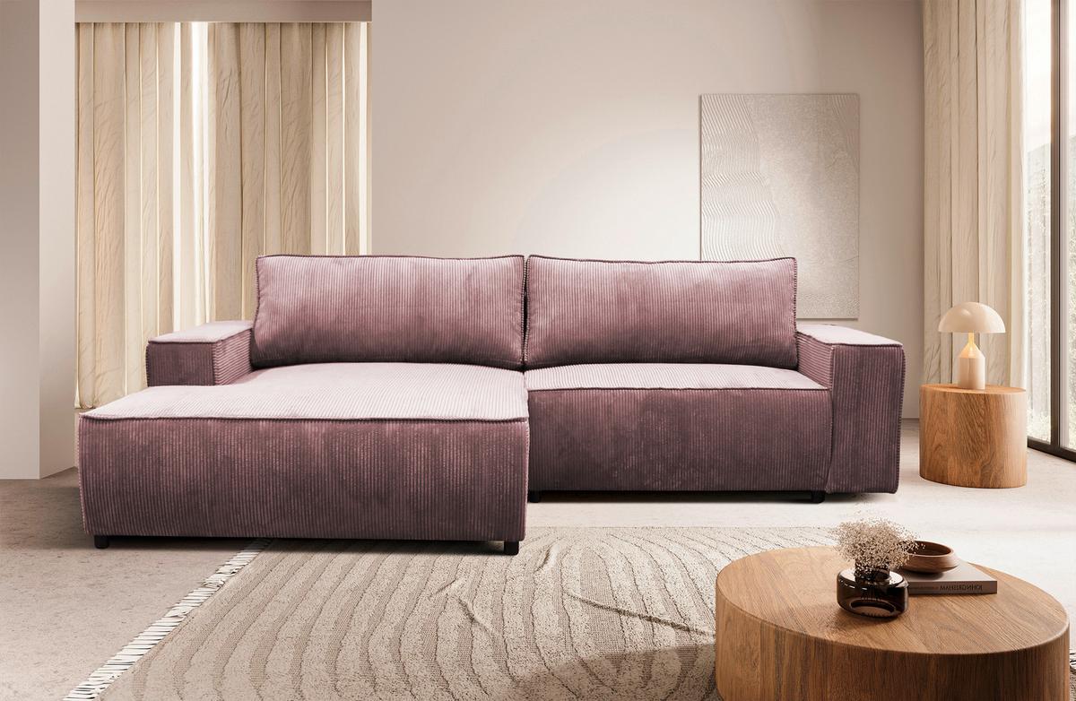 Coltar VOGUE - roz, Modern, textil (176/90/277cm) - Modern Living