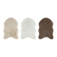 Kunstfell Bob Braun/Weiß/Beige ca. 60x90cm - Beige/Braun, LIFESTYLE, Textil (60/90cm) - Mömax