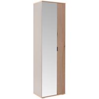 Ormar Clever - kašmir/boje hrasta, Moderno, staklo/drvni materijal (55,5/193/38cm) - Modern Living