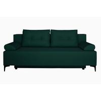 Canapea extensibila LONDON - verde închis, Modern, lemn/metal (198/90/101cm) - Modern Living