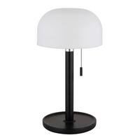 Stolna Punjiva Svjetiljka Norman - bijela/crna, Konvencionalno, drvo/plastika (15/28cm) - Globo