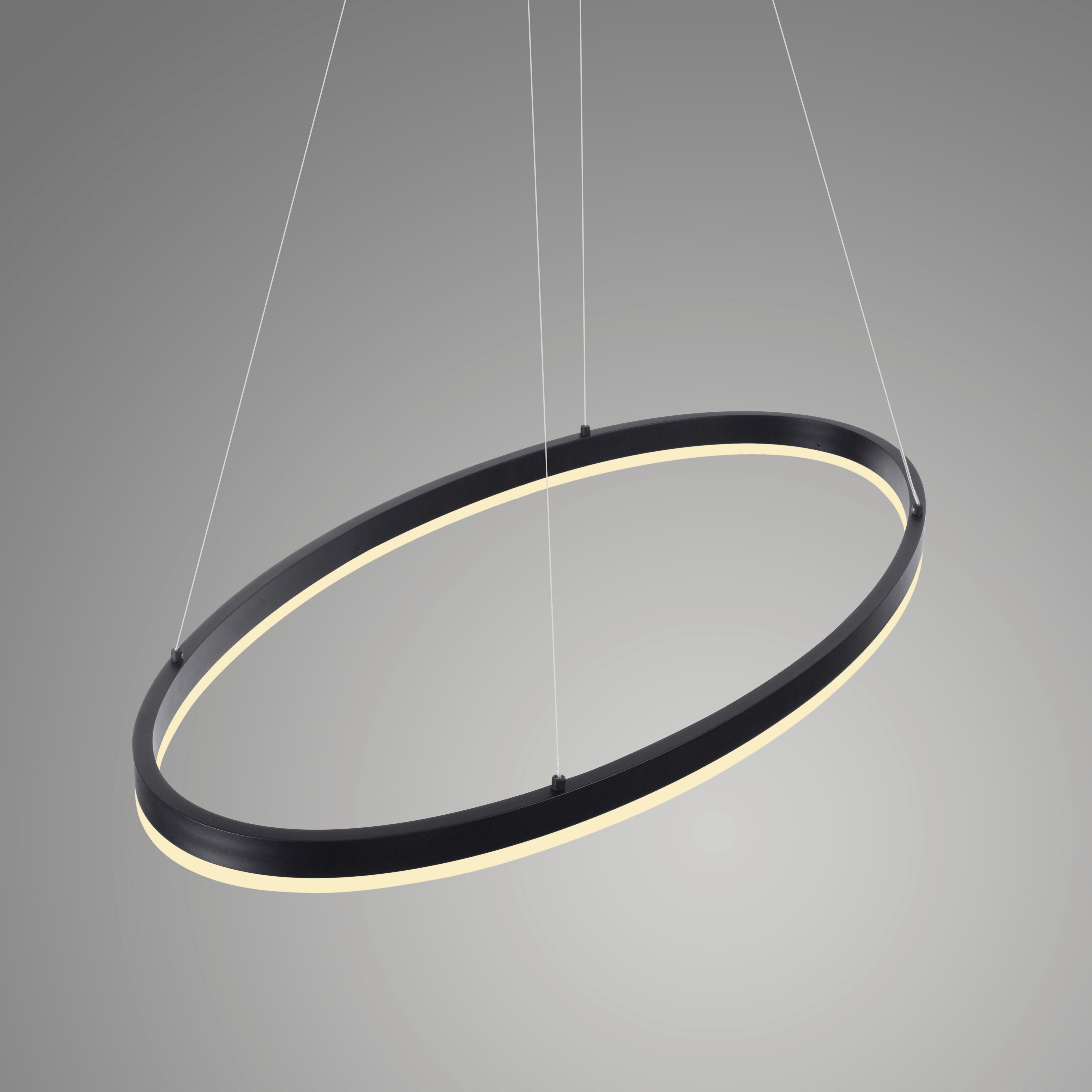 LAMPA WISZĄCA LED 2392-13 TITUS - antracytowy, Design, tworzywo sztuczne/metal (80/39/120cm) - Paul Neuhaus