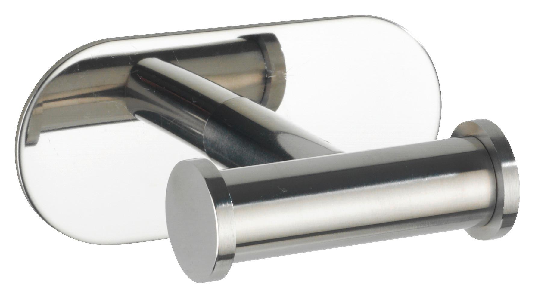 Doppelhaken Turbo in Chromfarben - Chromfarben, Modern, Metall (10/4,5/6,5cm) - Mömax