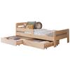 Bett Bennet mit Schubkasten ca. 90x200 cm Kiefer Natur - Naturfarben, MODERN, Holz (90/200cm) - MID.YOU