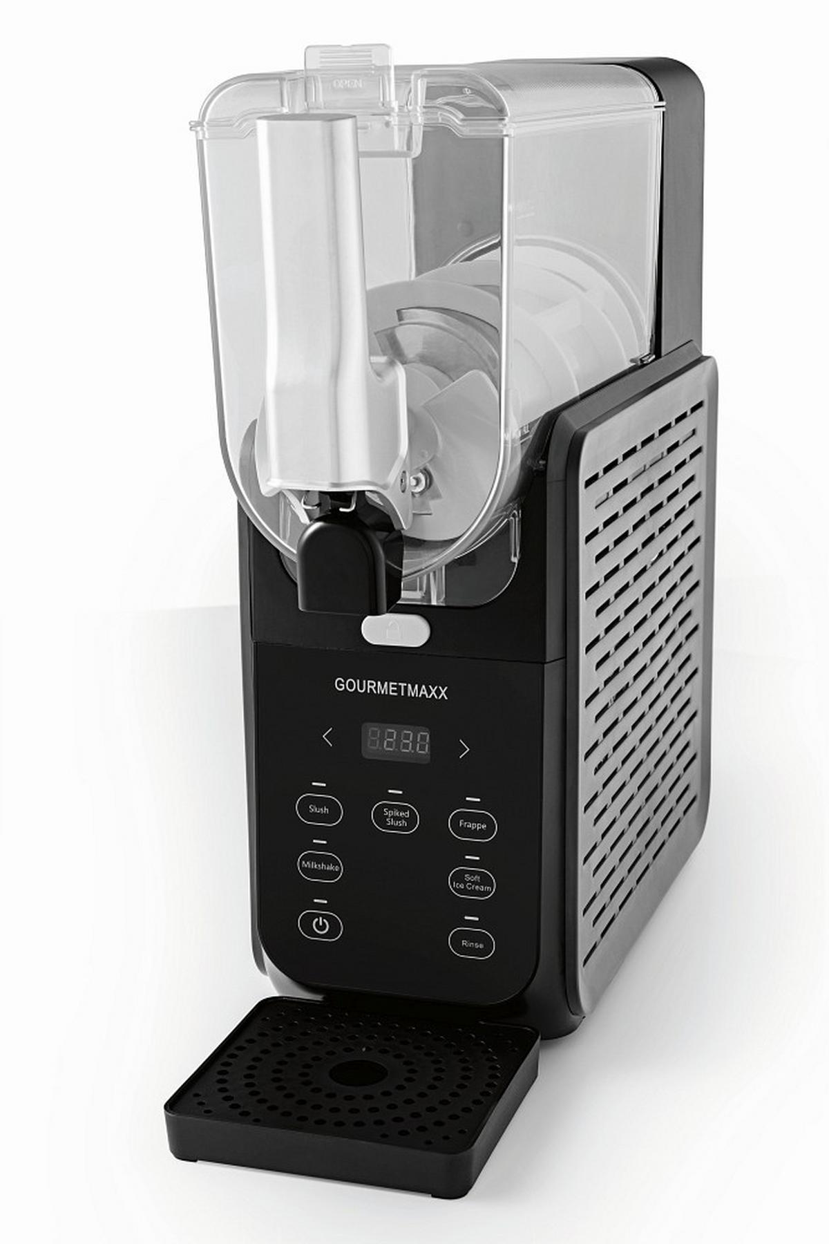 SLUSH-EISMASCHINE 19174 - czarny/przezroczysty, Basics, tworzywo sztuczne/metal (40,5/15,5/43cm) - GOURMETMAXX