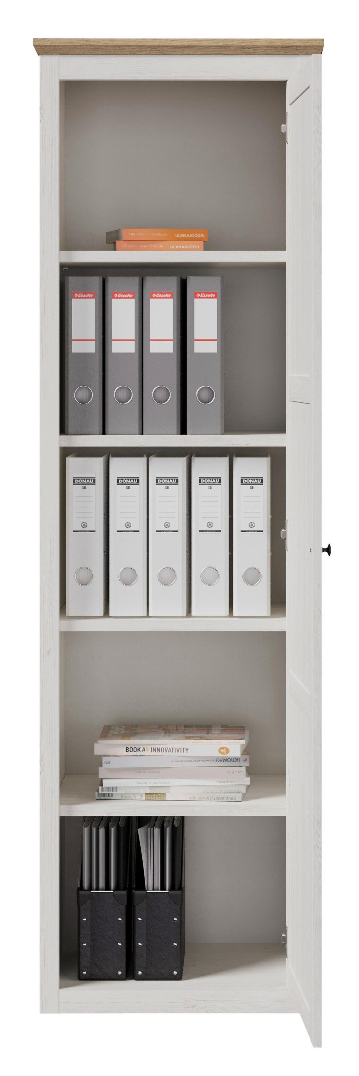 Aktenschrank Korsika Eiche-/Kieferfarben - Eichefarben/Kieferfarben, ROMANTIK / LANDHAUS, Holzwerkstoff (58,2/195/42,9cm) - Mömax