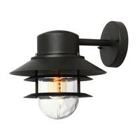 Kültéri Falilámpa Copenhagen-Bk - fekete, Konventionell, üveg/fém (22/23,6cm) - Elstead Lighting
