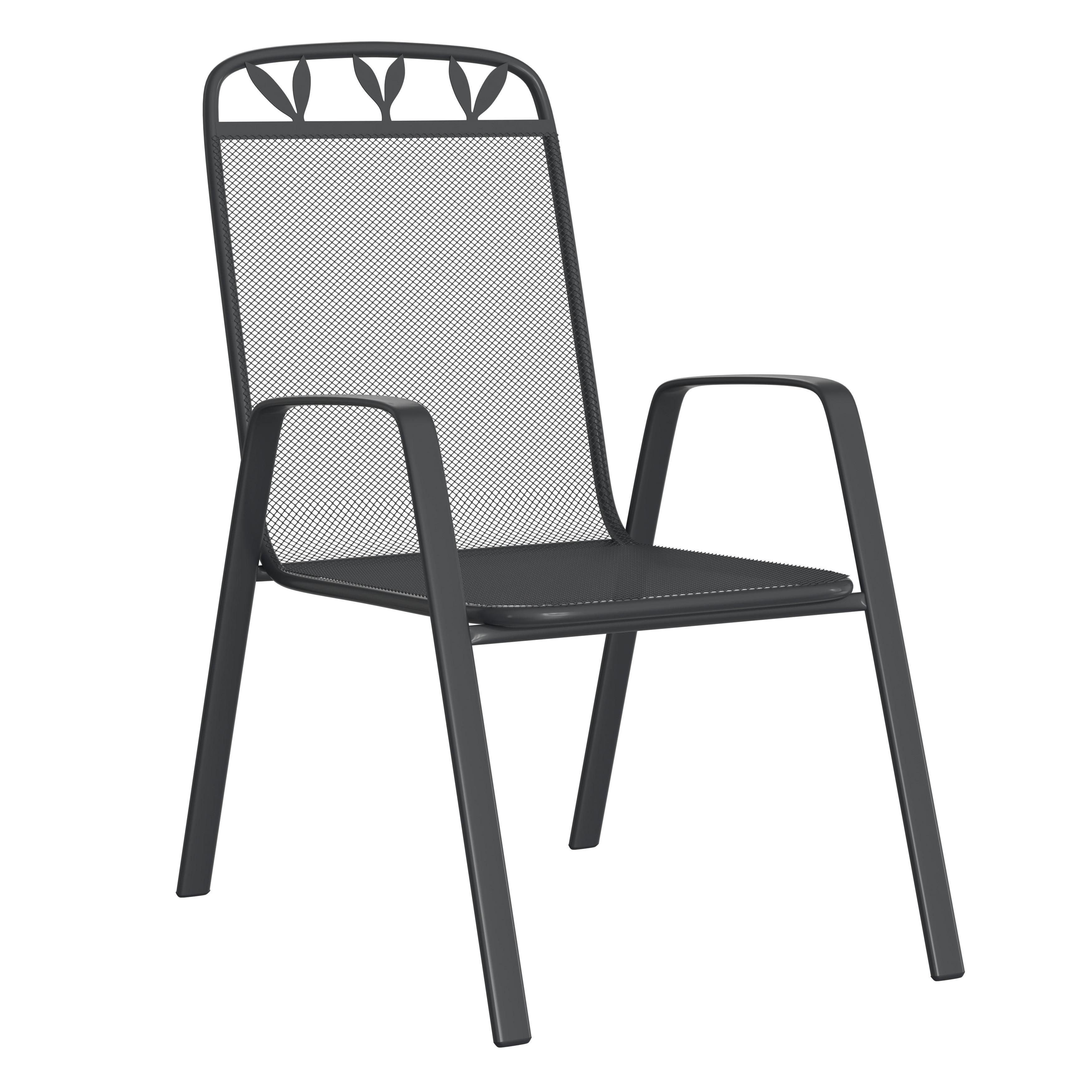 Stolica Bratislava - tamnosiva, Moderno, metal (55/98/74cm) - Mömax
