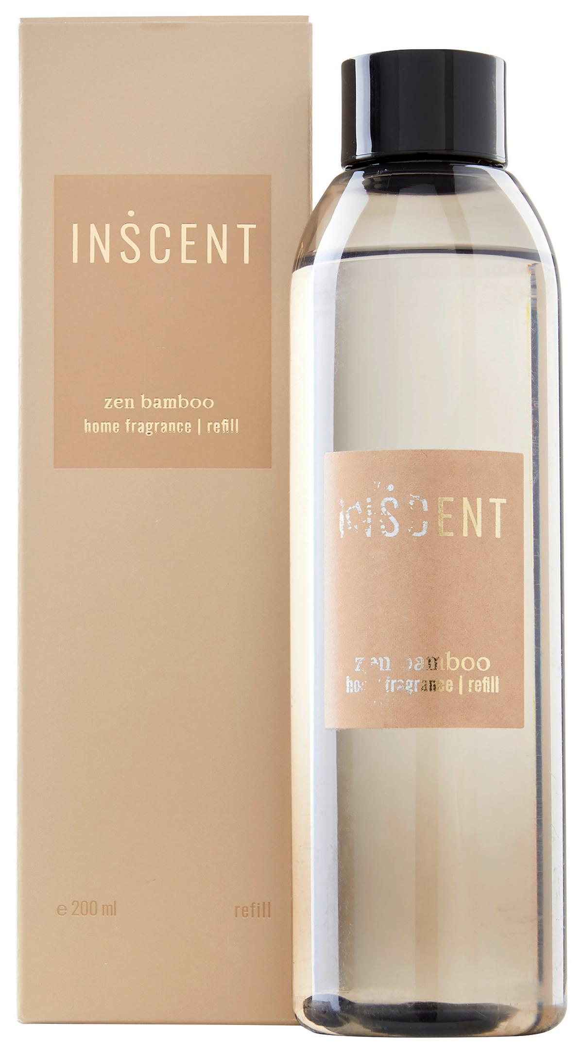 Rezervă odorizant electric Zen Bamboo - străveziu/crem, Design, plastic (200ml) - Inscent