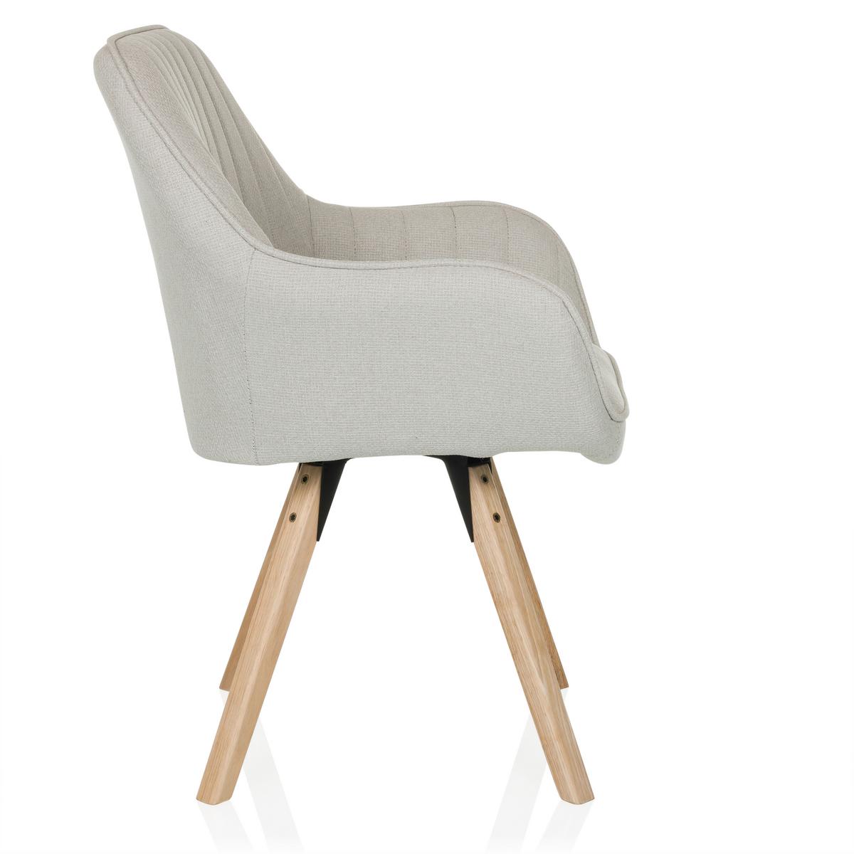 Naslanjač Scandi Soft, Krem Barva - krem barve/barve bukve, Moderno, tekstil/les (56/84/62cm) - MID.YOU