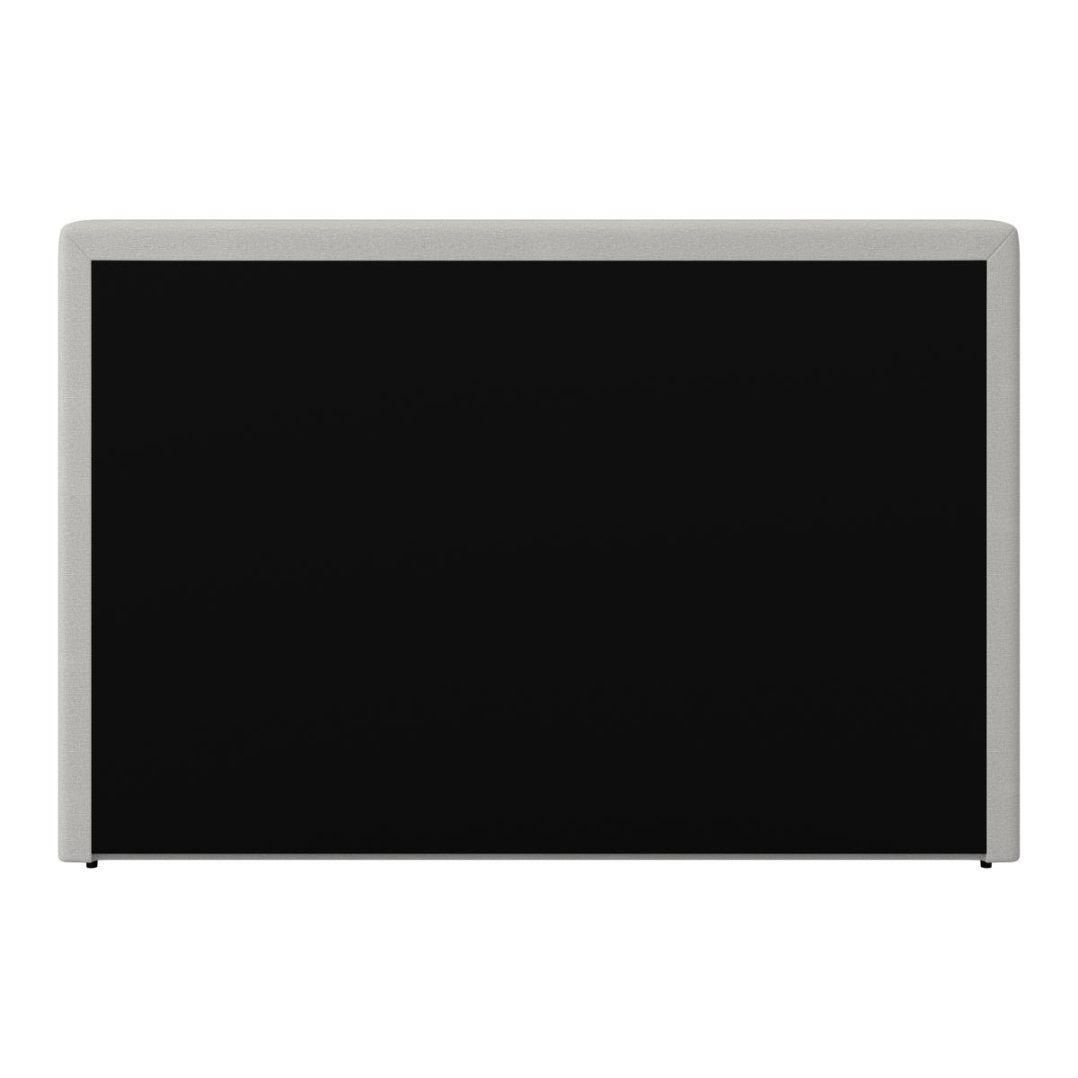 Boxbett Nevada ca. 160x200 cm Hellgrau mit Topper - Hellgrau/Schwarz, Modern, Holz/Textil (160/200cm) - Bessagi