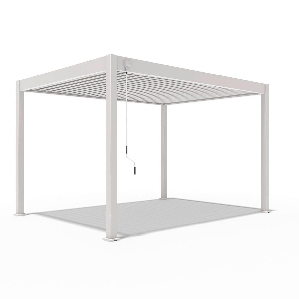 Pergola Superior, Biserna Barva, 3x4m - biserna, Basics, kovina (300/255/400cm) - Gardenson