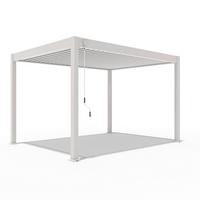 Pergola Superior, Biserna Barva, 3x4m - biserna, Basics, kovina (300/255/400cm) - Gardenson