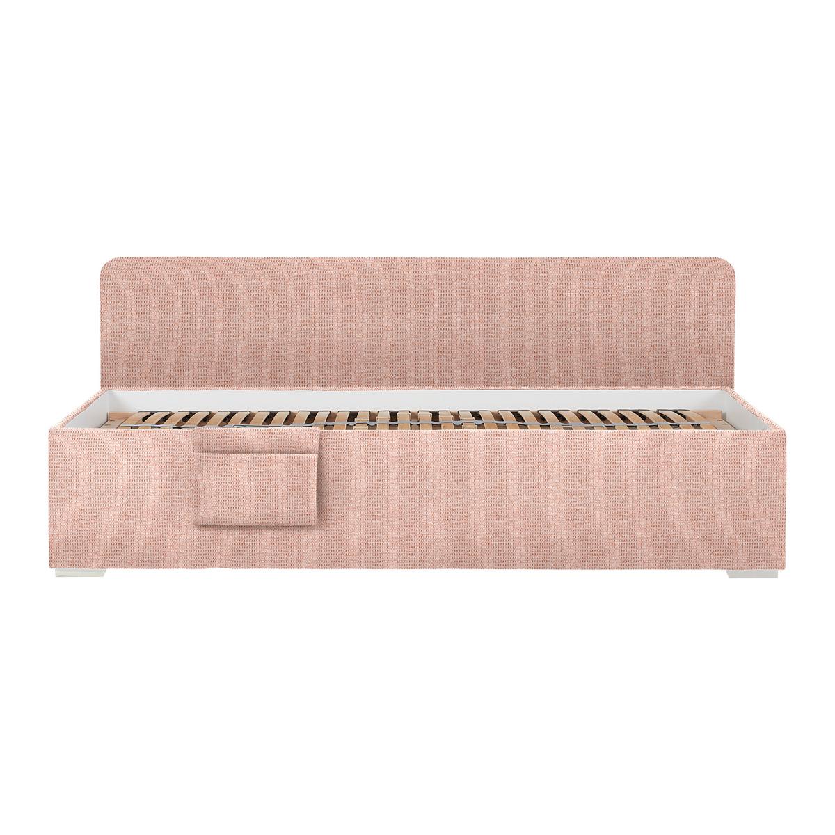 Bett Remi Rosa ca. 90x200cm - Chromfarben/Naturfarben, KONVENTIONELL, Holz/Kunststoff (90/200cm) - Mömax