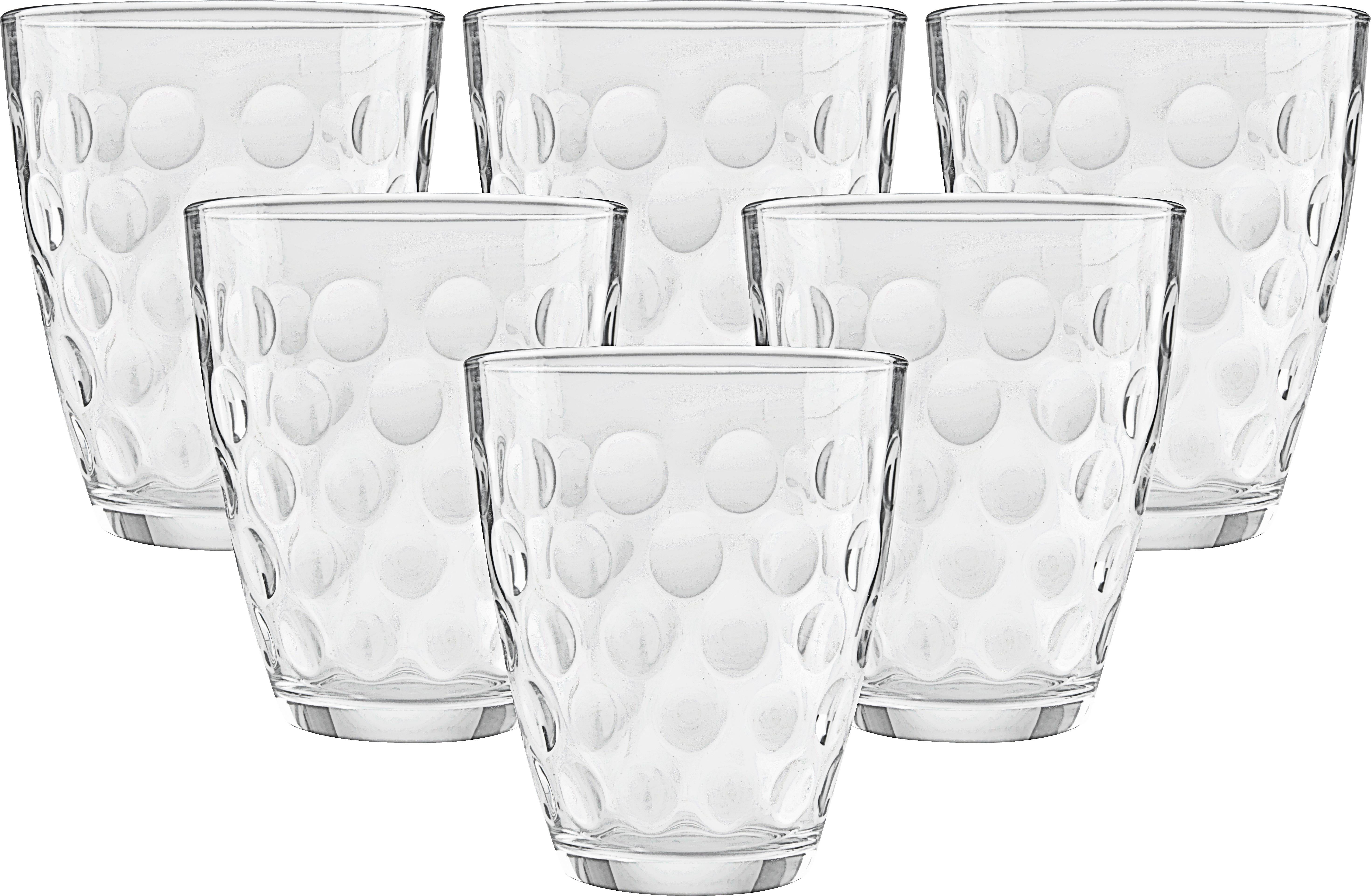 Kozarci Dots - prozorna, steklo (17,0/25,7/10,90cm) - Modern Living
