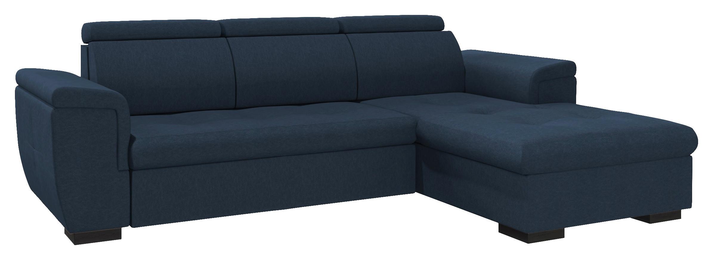 Ülőgarnitúra Paris - sötétkék/fekete, Modern, faalapú anyag/textil (275/100/180cm) - Mömax