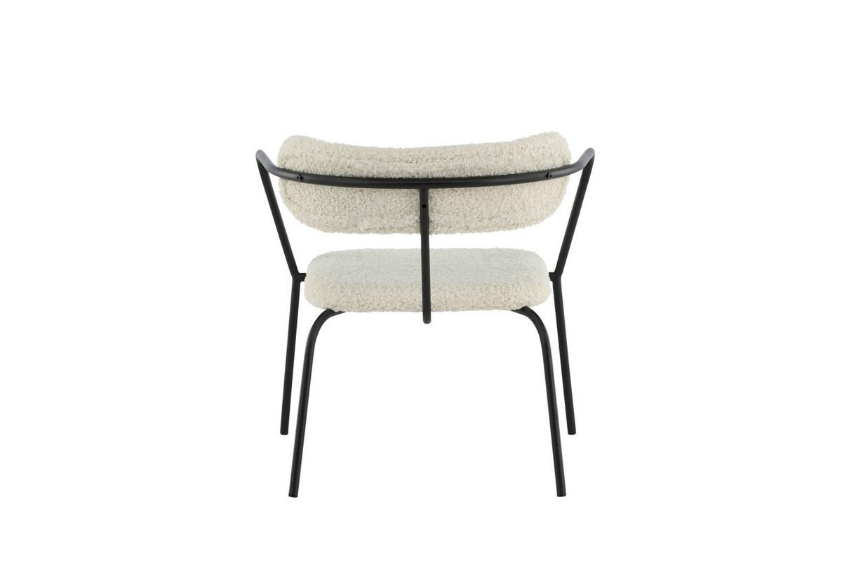 SESSEL DUFFY - Schwarz/Weiß, Design, Textil/Metall (68/69/67cm) - Livetastic