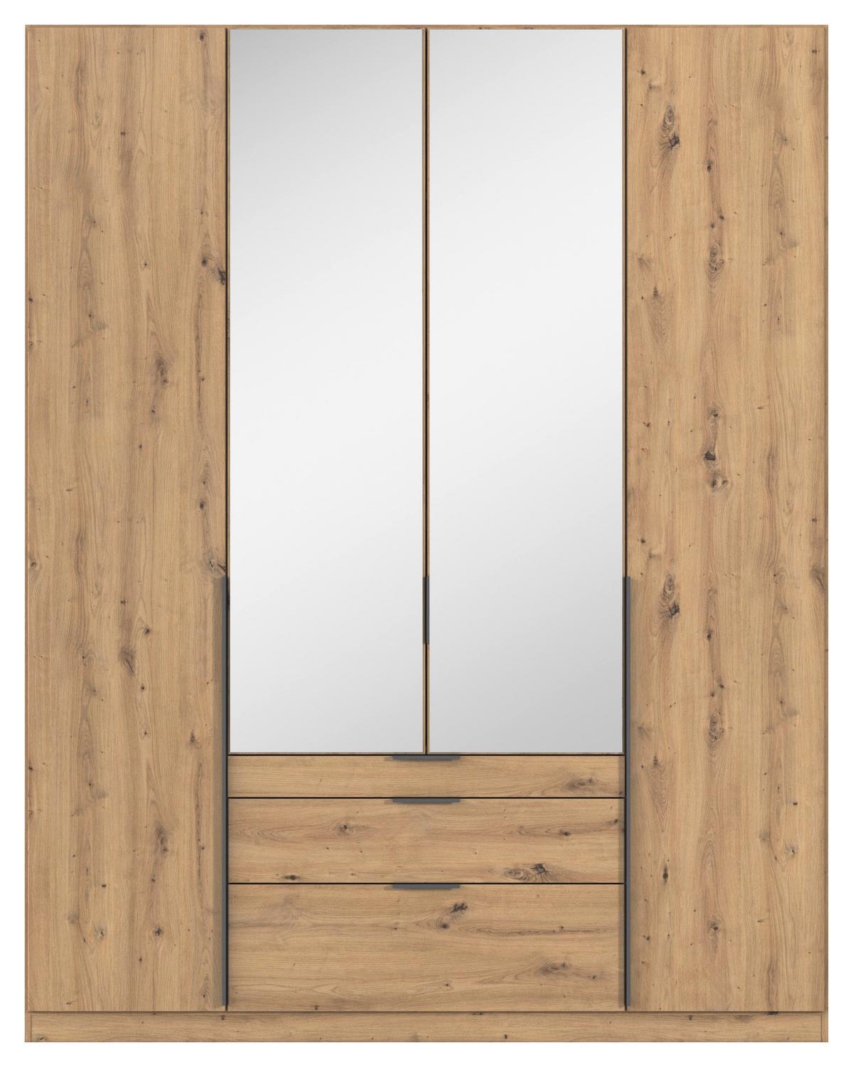 Ormar S Klasičnim Vratima Alabama - siva/srebrne boje, Moderno, drvni materijal/metal (181/229/54cm) - Modern Living