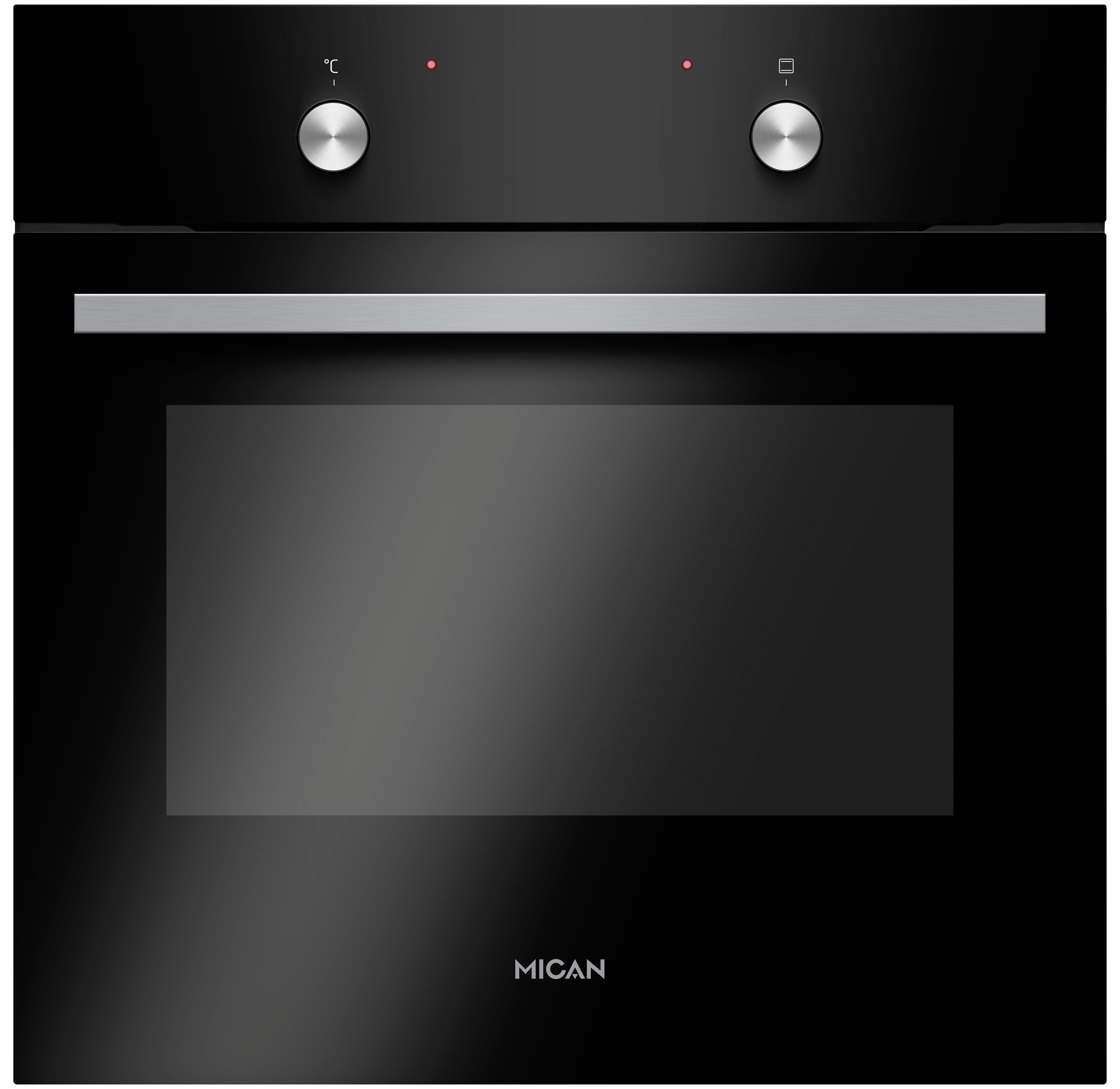 Einbaubackofen 90440 - Schwarz, Basics (59,5/59,5/57,5cm) - Mican
