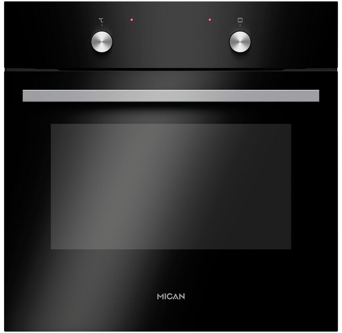 Einbaubackofen 90440 - Schwarz, Basics (59,5/59,5/57,5cm) - Mican