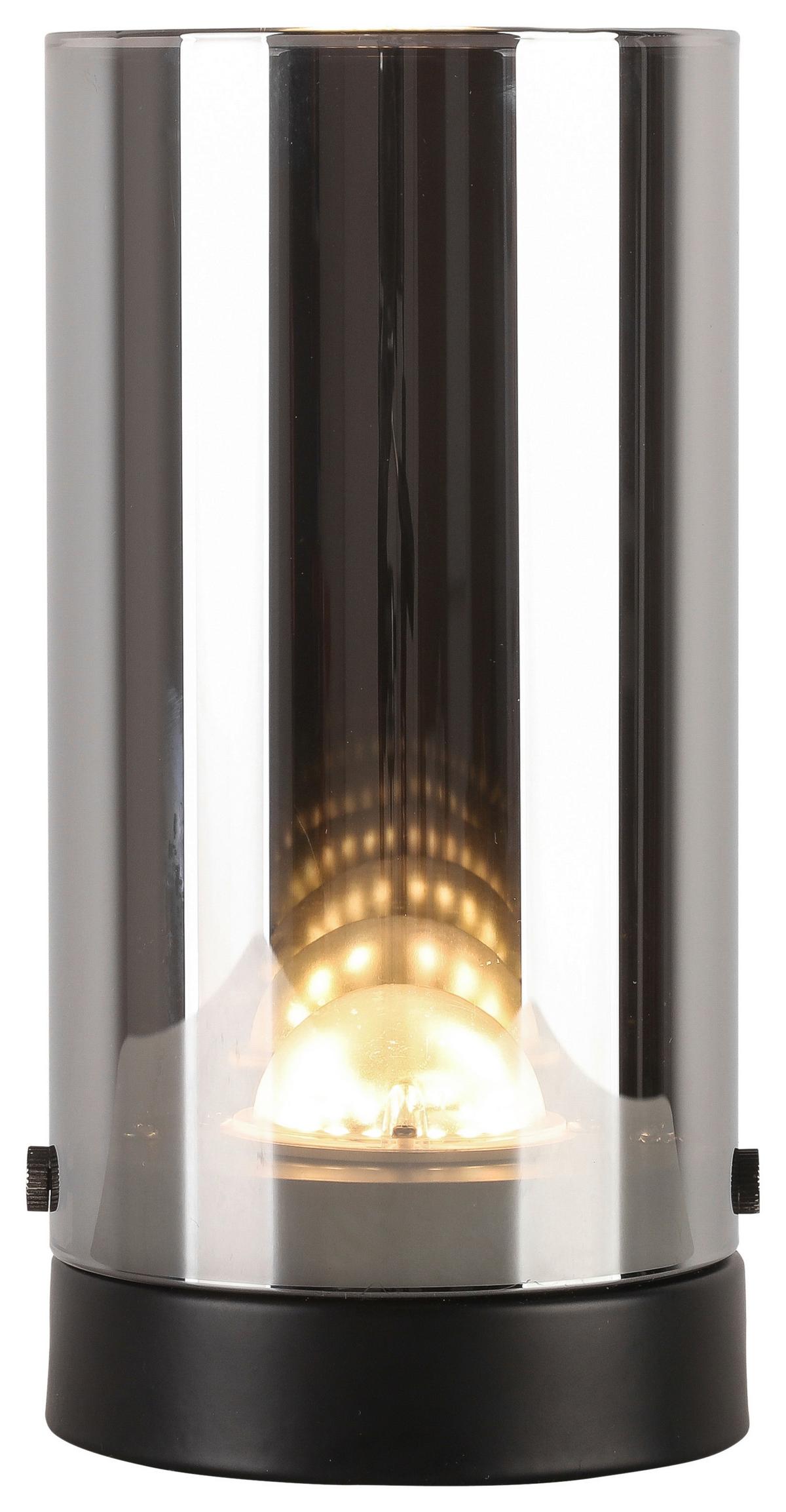 LAMPA STOŁOWA LED BLOH - czarny/kolor chromowy, Modern, metal/szkło (10/20cm) - Mömax