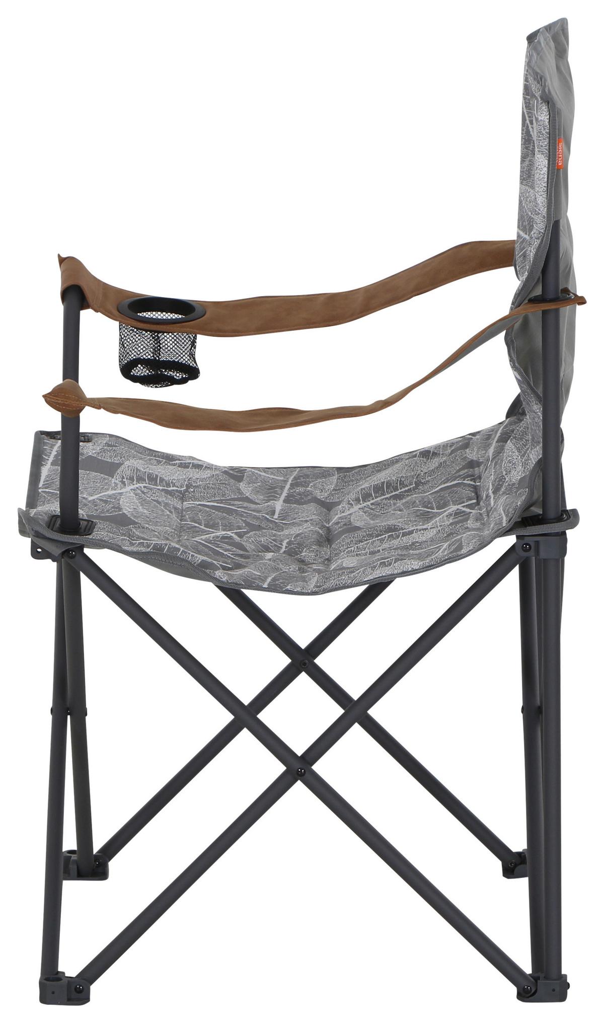 Campingsessel Faltbar M51747 mit Tragetasche - Anthrazit/Grau, KONVENTIONELL, Textil/Metall (90/96/61cm) - Siena Garden