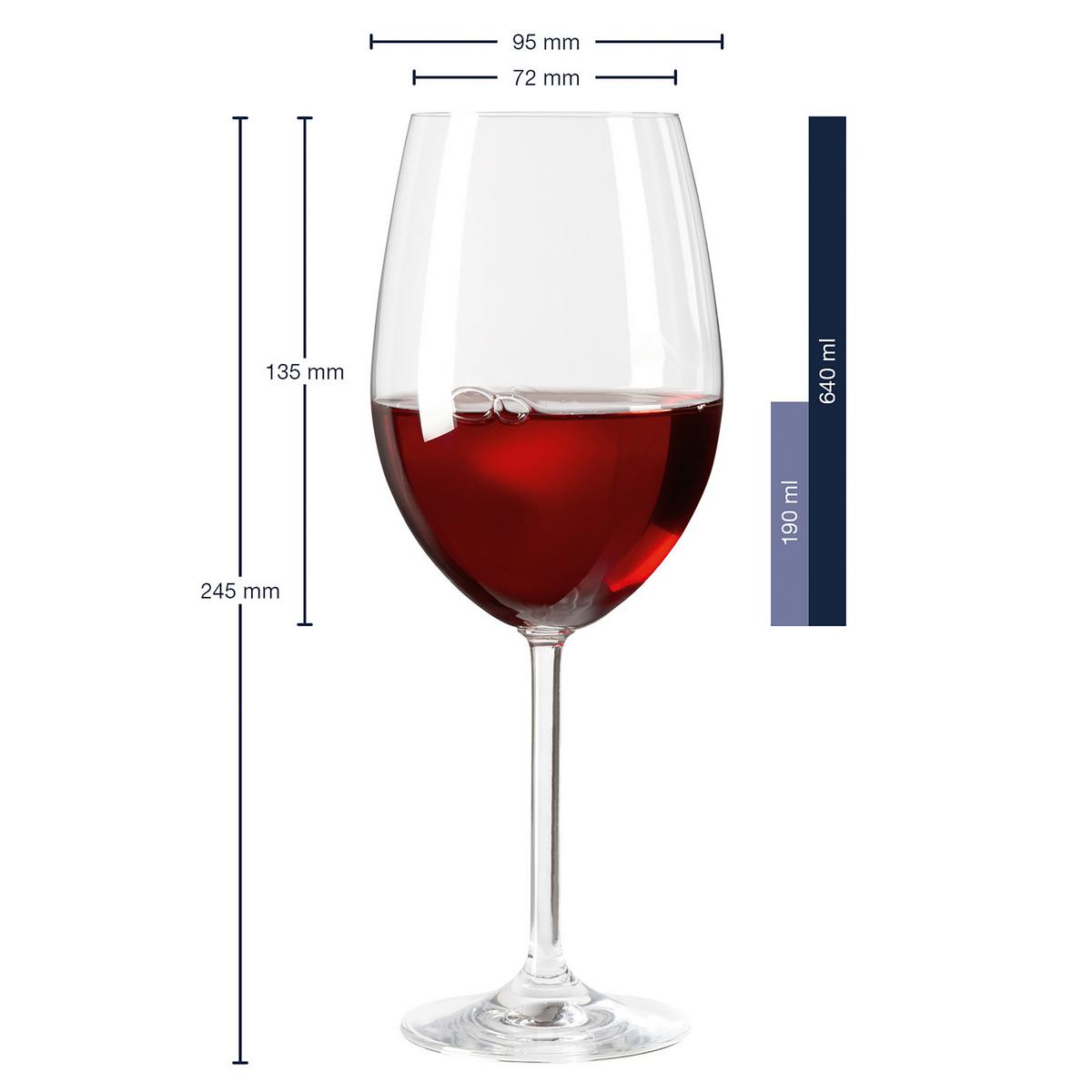 KOMPLET SZKŁA STOŁOWEGO 063317 - przejrzysty, Basics, szkło (9,5/24,5cm) - Leonardo