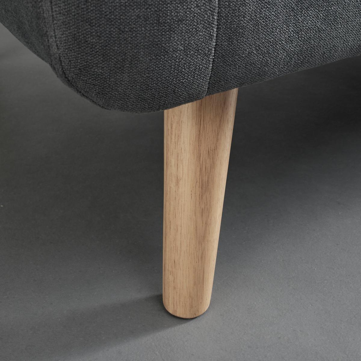 Wohnlandschaft Tamara in Dunkelgrau - Dunkelgrau/Naturfarben, Modern, Holz/Textil (198/83/143cm) - Bessagi Home