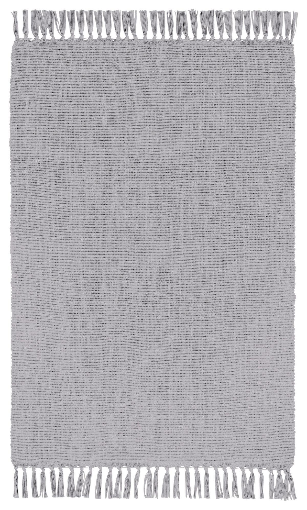 Covor cu franjuri Corner-BASED- - albastru/bej, Konventionell, textil (50/80cm) - Best Price