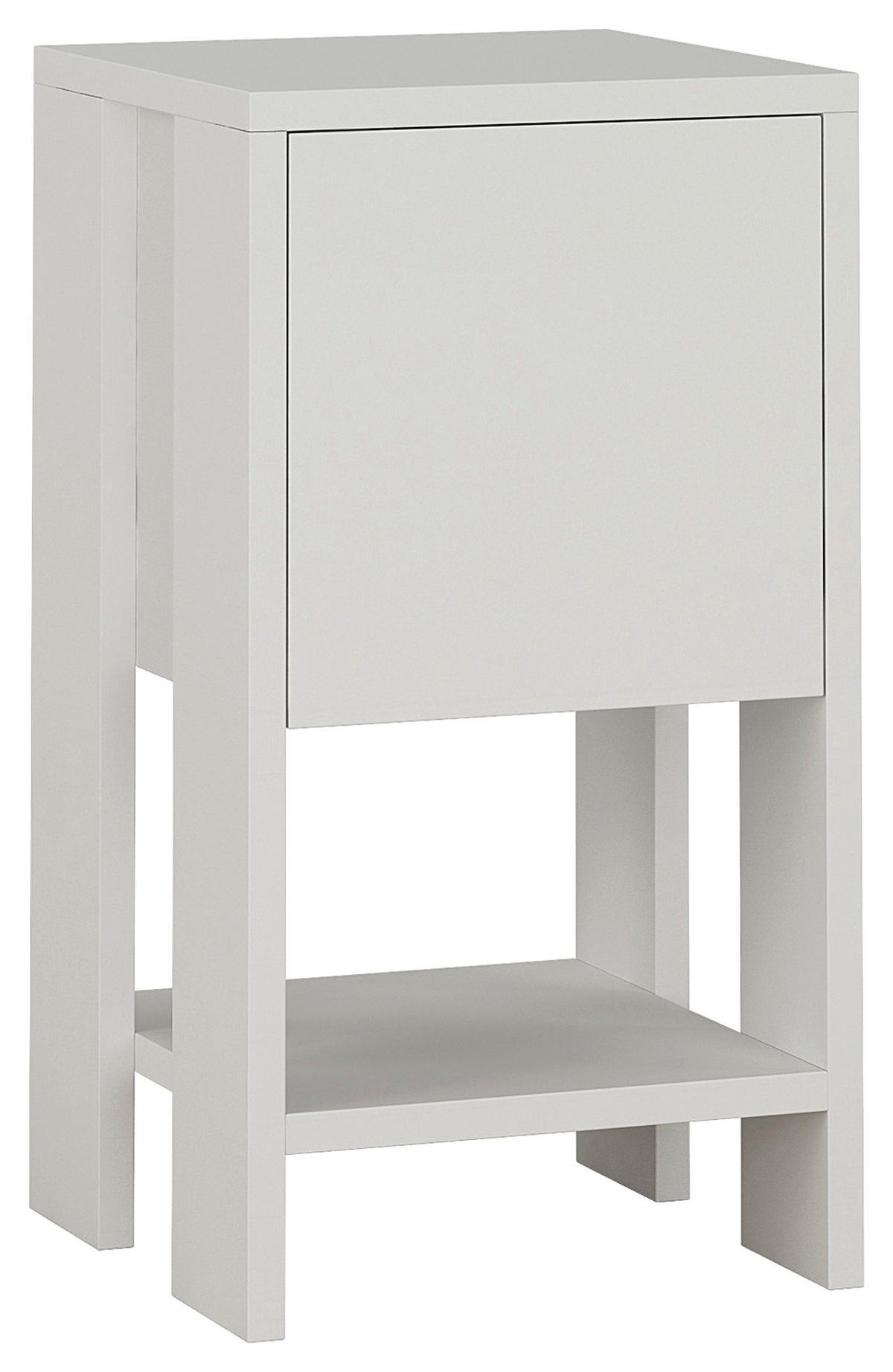 Nachttisch Ema ca. 30x55x30 cm Weiß - Weiß, Design, Holzwerkstoff (30/55/30cm) - Livetastic