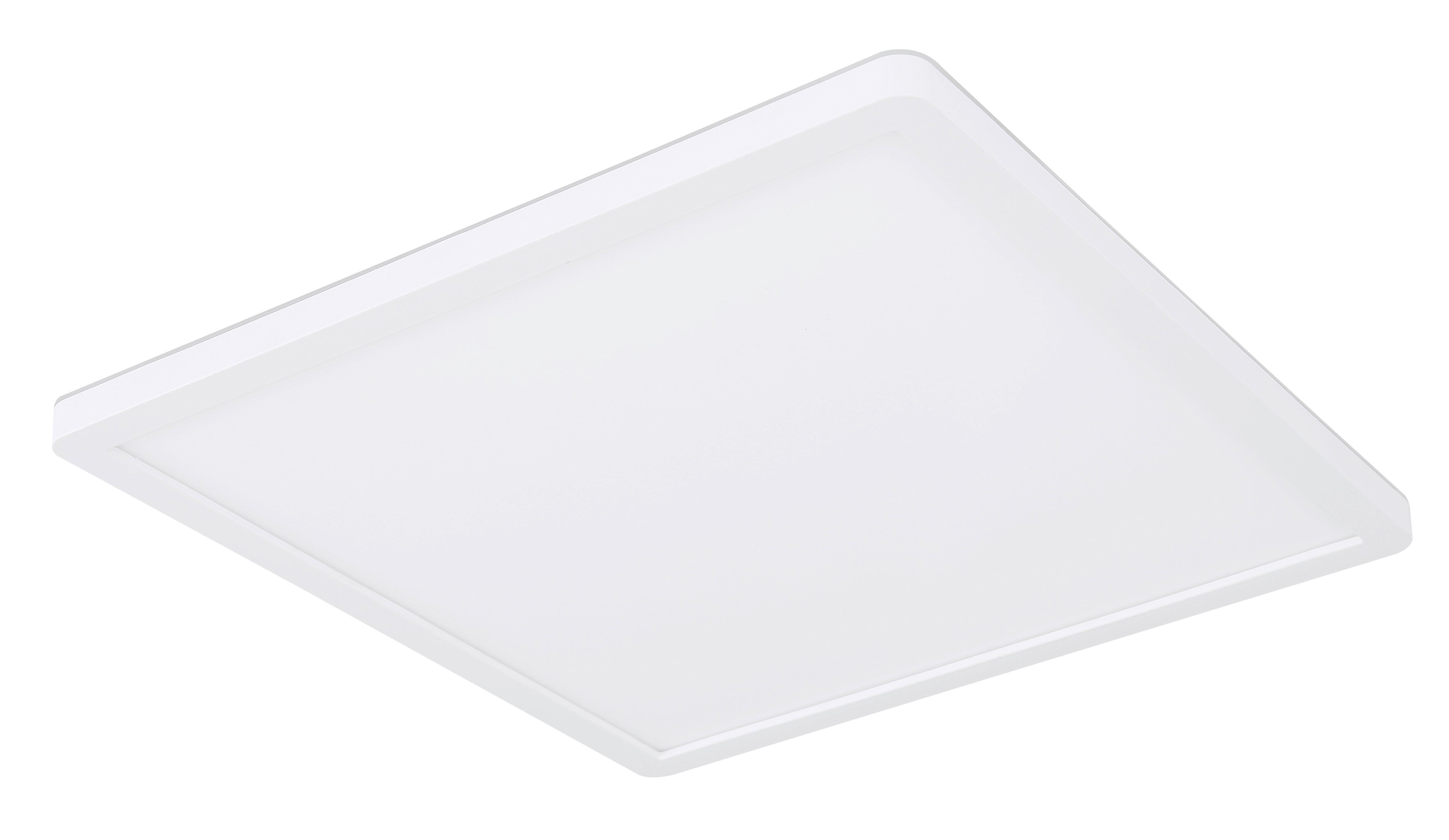 LED-Deckenleuchte Sapana max. 18 Watt - Opal/Weiß, Basics, Kunststoff (29,4/29,4/2,5cm) - Globo