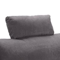 Tetiera LILLE - grafit, Modern, textil (58/23/10cm) - Best Price