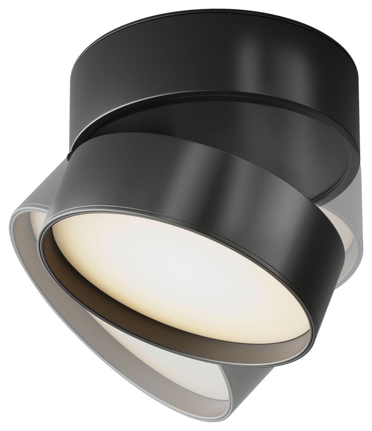 DECKENLEUCHTE ONDA - Schwarz, Basics, Metall (12/8,2cm) - MAYTONI