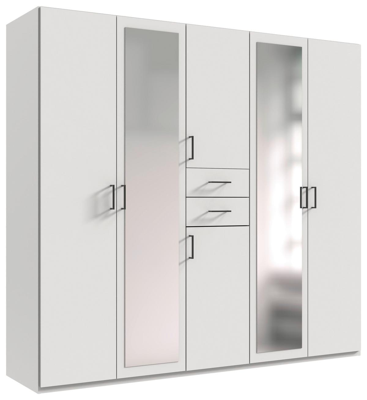 Dulap Dillingen Alb - alb, Konventionell, sticlă/material pe bază de lemn (225/208/58cm) - Mömax