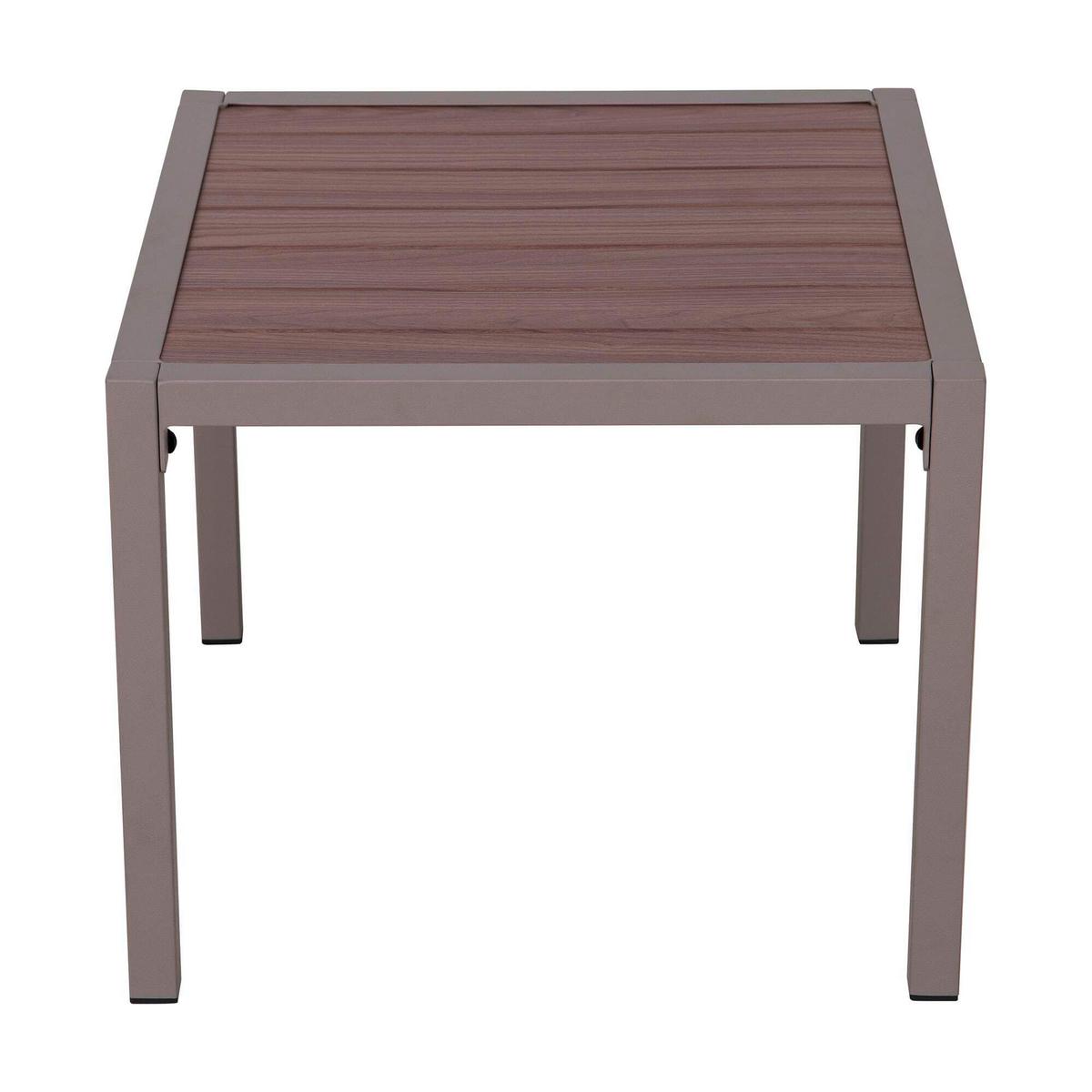 Loungegarnitur Gartensofa Faro Grau/Beige - Beige/Grau, Basics, Textil/Metall (146/191/56,5cm) - Modante