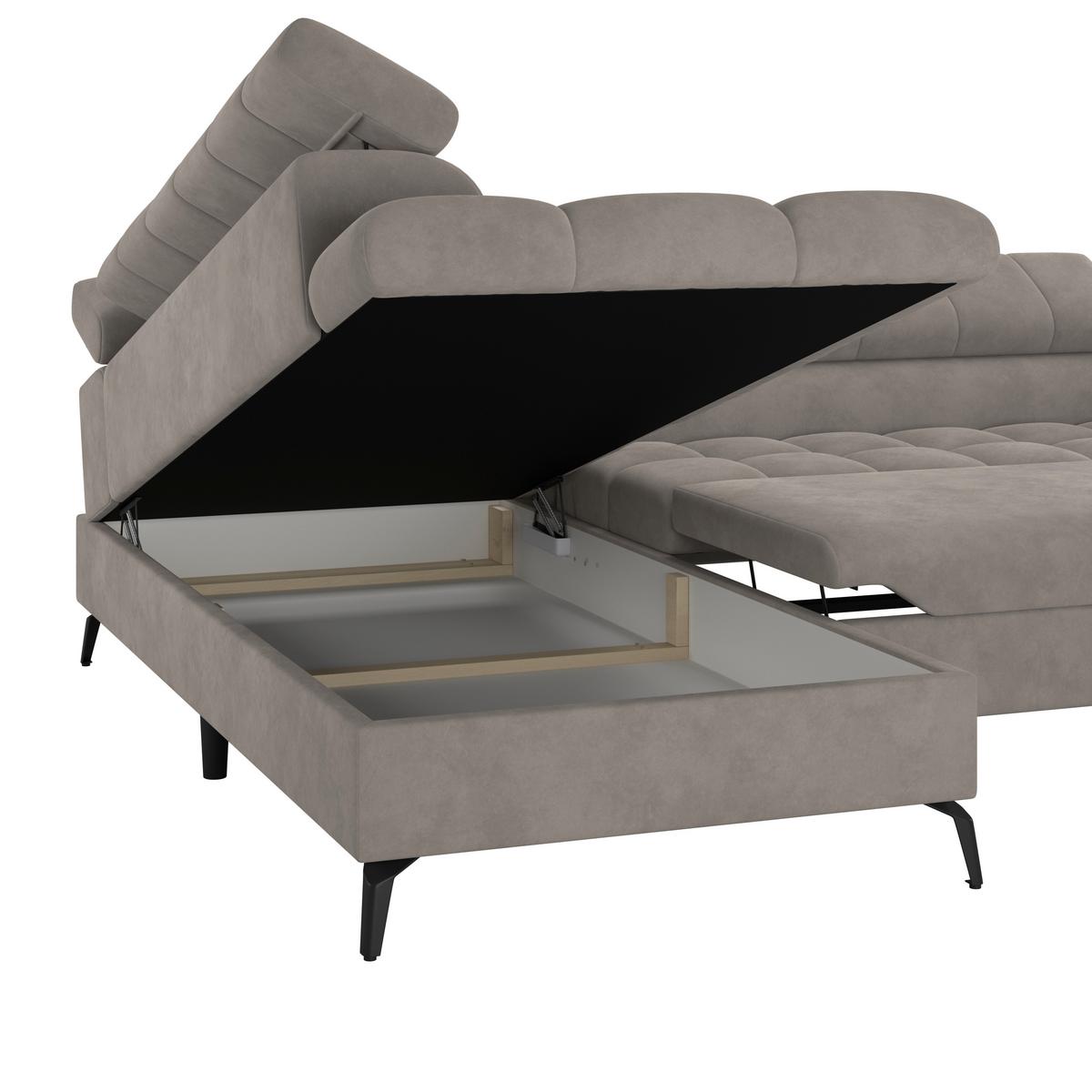 Coltar VOLF - negru/gri, Trend, plastic/textil (203/261cm)