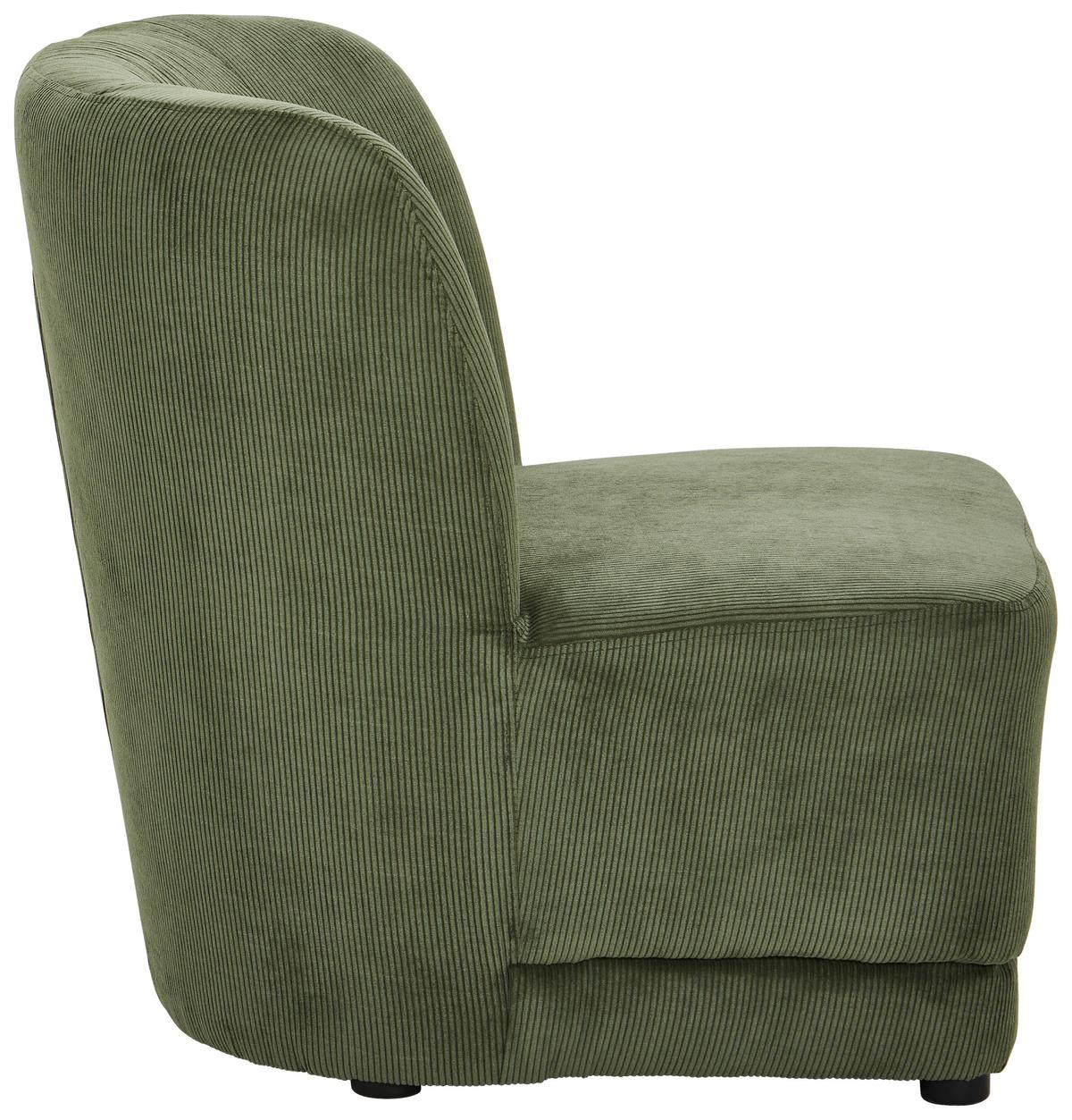 FOTEL POLSTERSESSEL - zielony, Design, drewno/tkanina (64/71/73cm) - MID.YOU