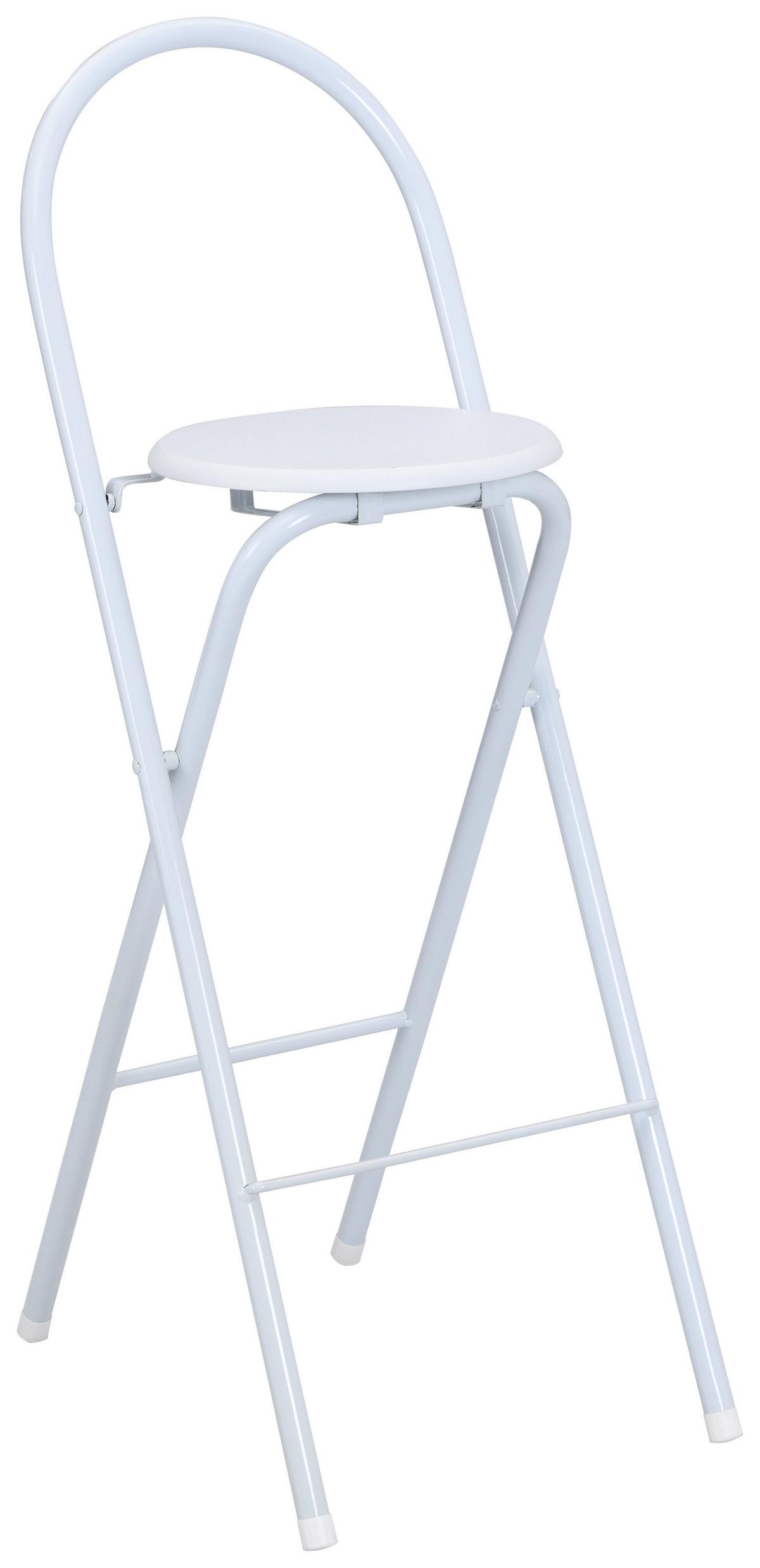 Zložljiv Stol Liane 2, Bela - bela, Moderno, kovina/umetna masa (38/100/47cm)