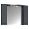 Omara Z Ogledalom Silora Xl, Siva - antracit, Moderno, steklo/leseni material (100/71/14cm) - MID.YOU