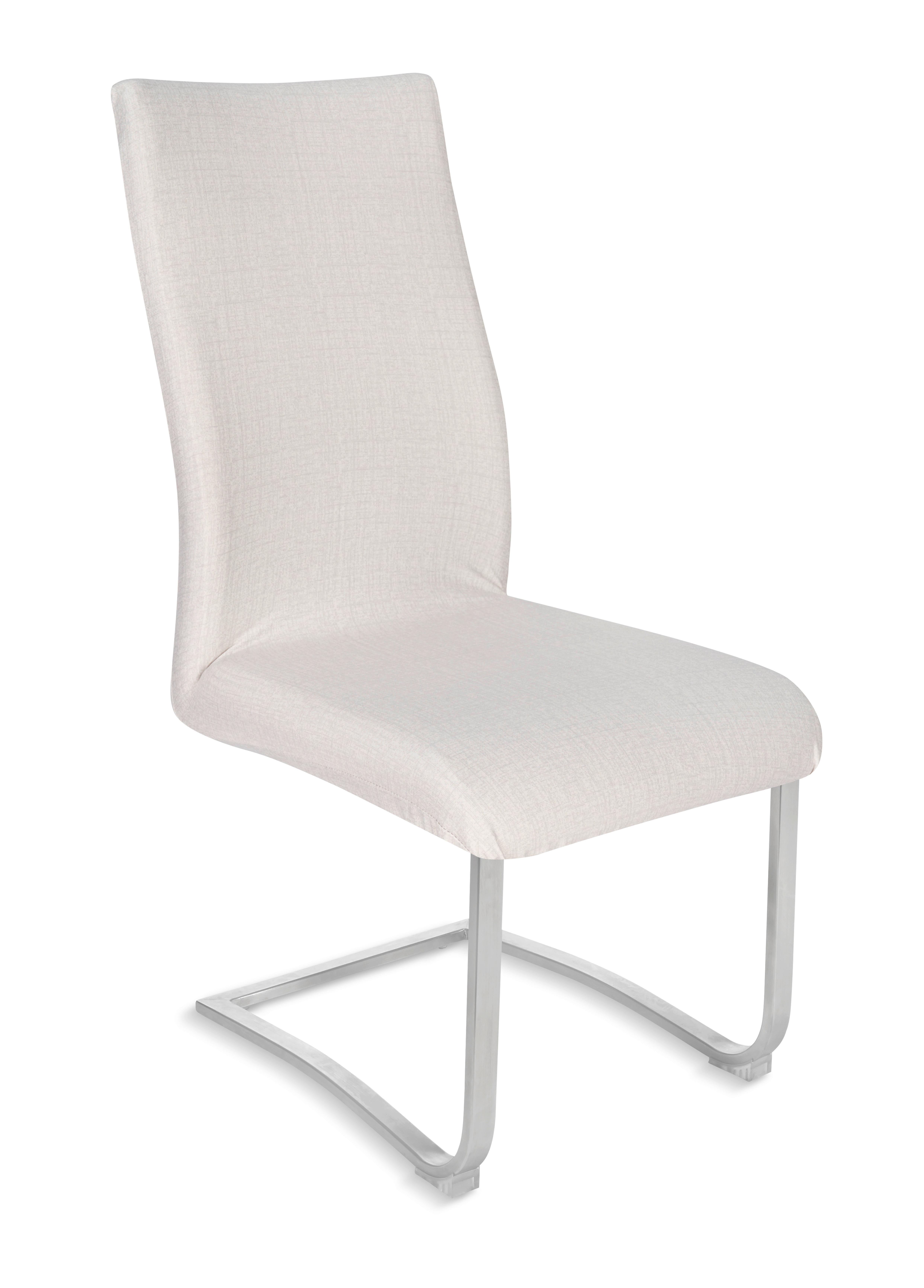 Stuhlhusse Fred Silberfarben - Silberfarben, KONVENTIONELL, Textil (48/48/68cm) - Mömax