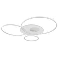 Led Stropna Svjetiljka Invertina - bijela, Design, metal/plastika (126,4/105,3/13cm) - Globo