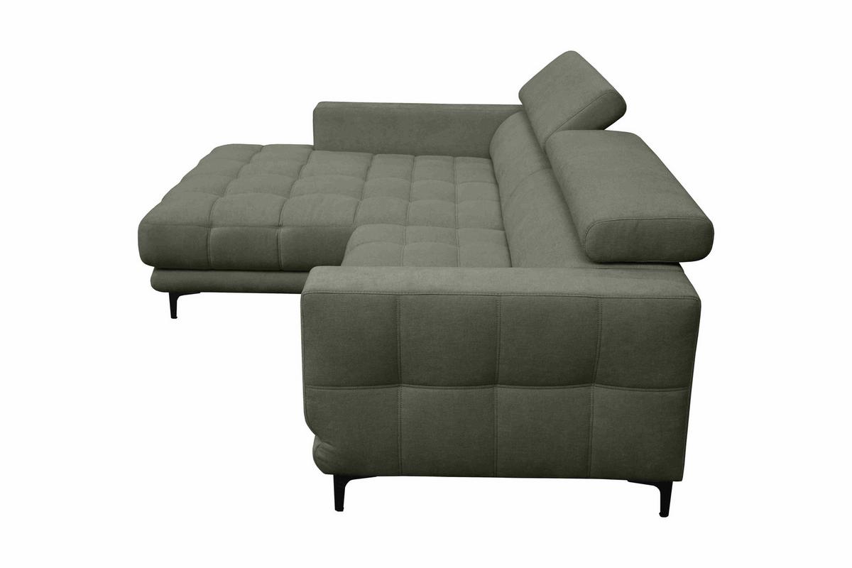 Sarokkanapé Aspen - zöld, Konventionell, faalapú anyag/textil (192/264cm)