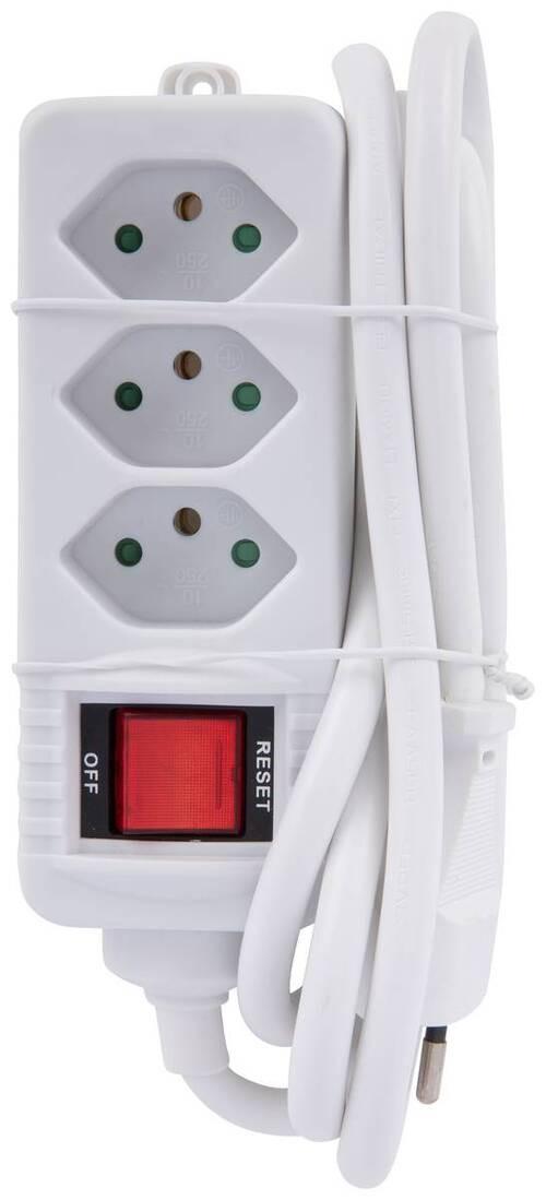 Steckdosenleiste TIBM in Weiss - Weiss, Basics, Kunststoff (15,4/5,4/4,1cm) - Modern Living