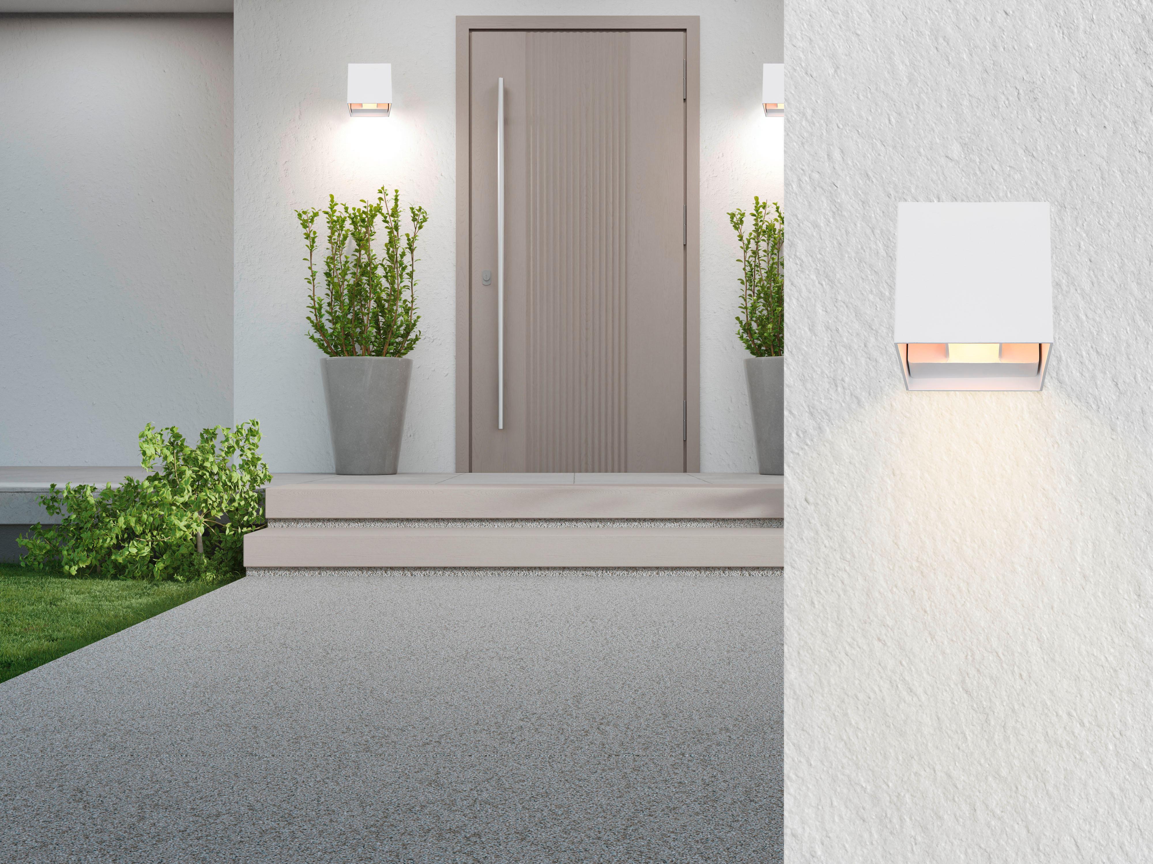 LED-Außenleuchte Veronika max. 3 Watt - Weiß, Basics, Metall (10/10/10cm)