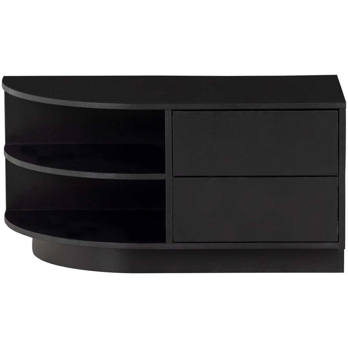 Lowboard Finca Schwarz - Schwarz, Design, Holz (78/40/40cm) - Livetastic